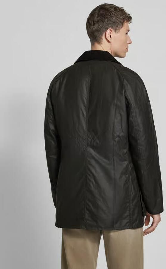 Barbour Getailleerd functioneel jack van gewaxte katoen model 'BRISTOL' - Foto 6