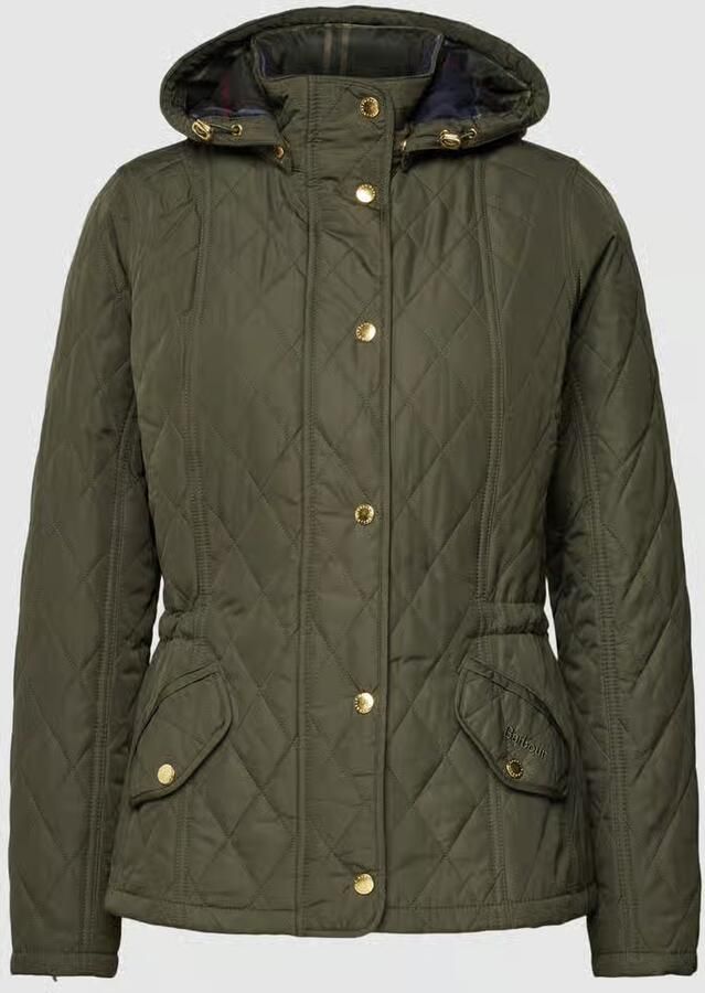 Barbour Gewatteerd jack met afneembare capuchon model 'MILLFIRE'