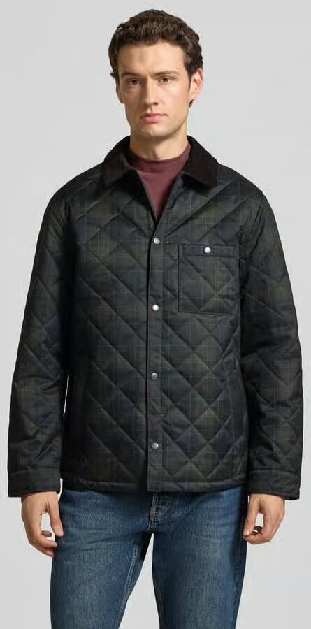 Barbour Gewatteerd jack met borstzak - Foto 3
