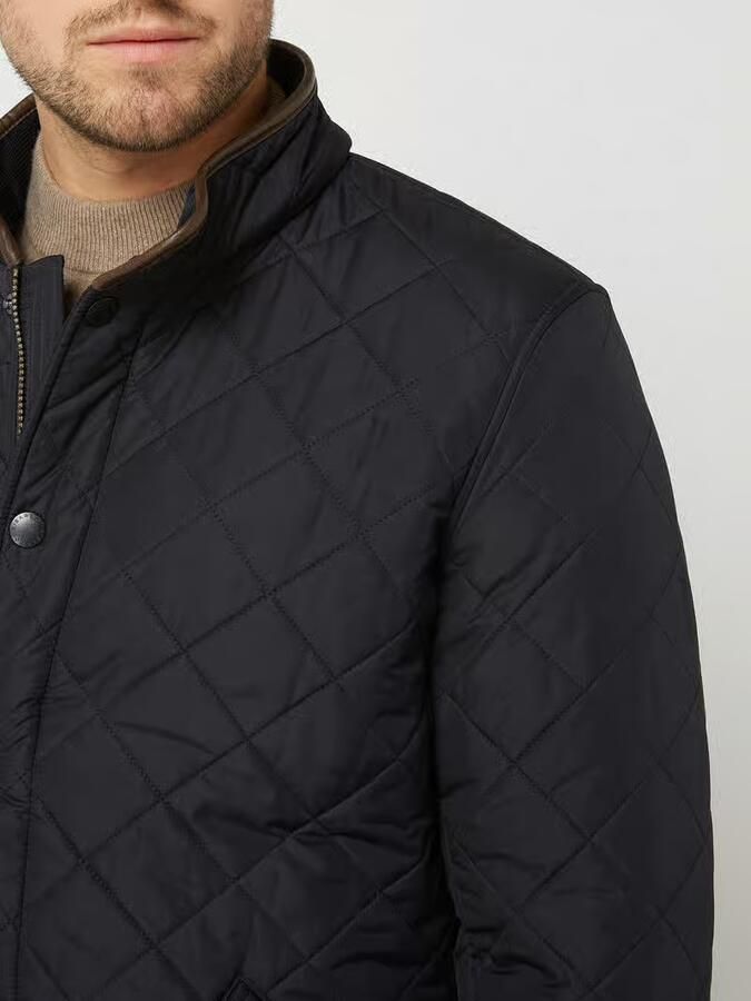 Barbour Regular fit gewatteerd jack met klepzakken model 'POWELL' - Foto 5
