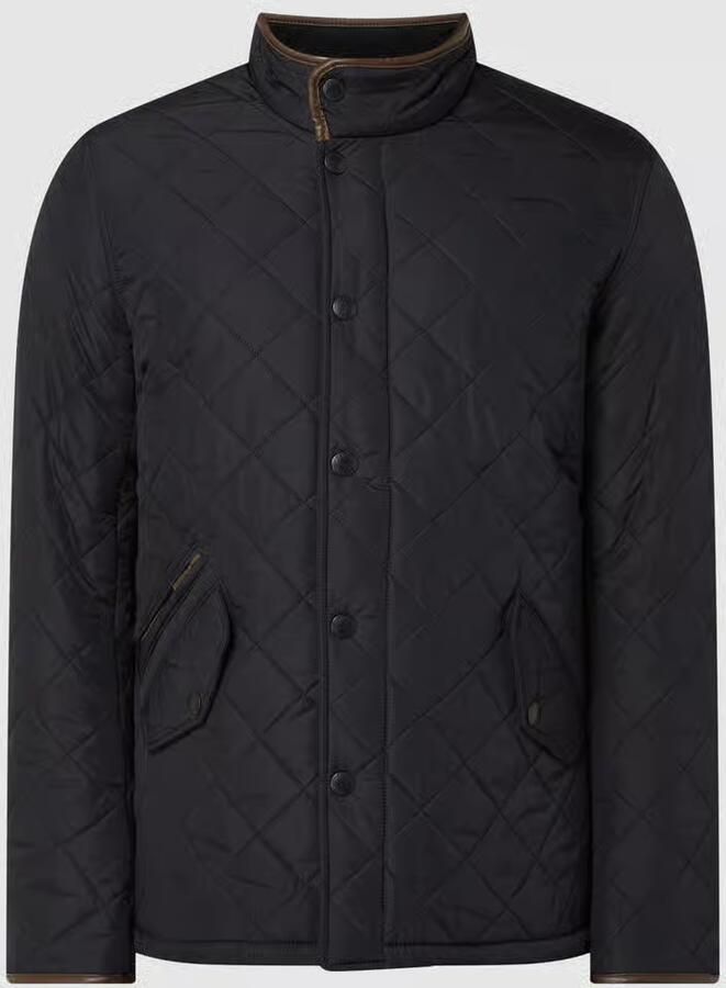 Barbour Regular fit gewatteerd jack met klepzakken model 'POWELL' - Foto 4