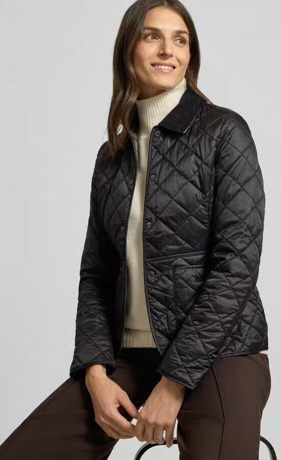 Barbour Gewatteerd jack met kraag van corduroy model 'Deveron' - Foto 2