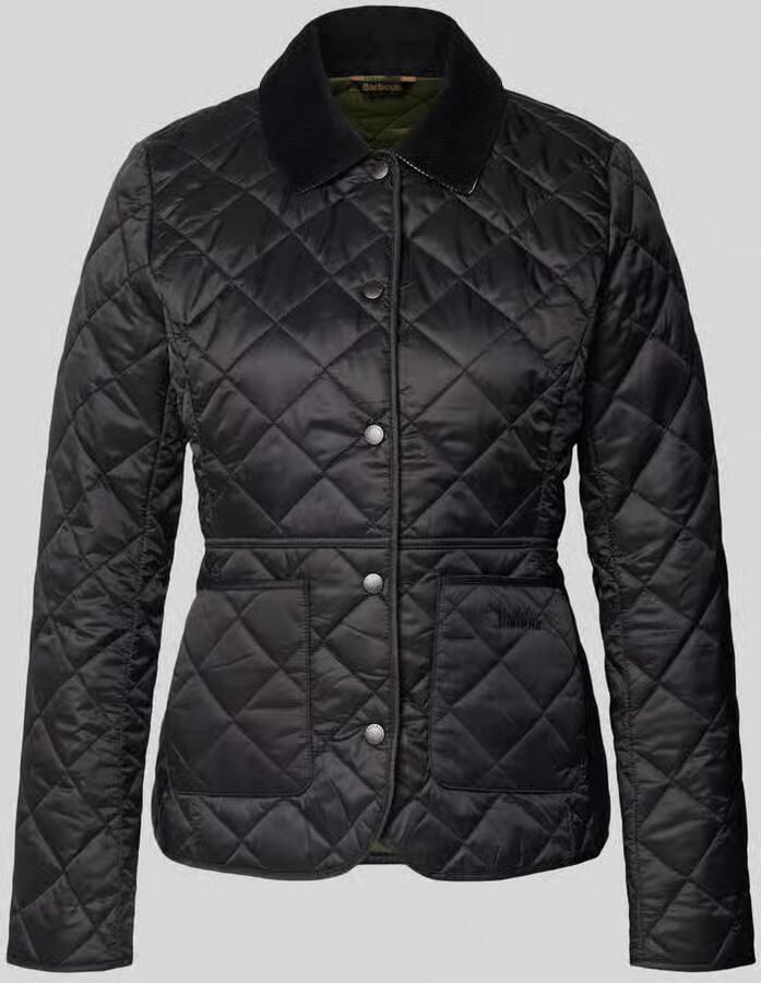 Barbour Gewatteerd jack met kraag van corduroy model 'Deveron'