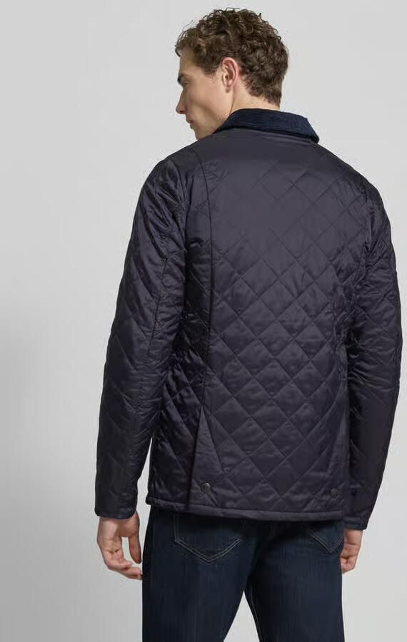 Barbour Moderne gewatteerde jas met geribbelde kraag en drukknoopsluiting Blauw Heren - Foto 7