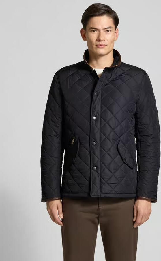 Barbour Regular fit gewatteerd jack met klepzakken model 'POWELL' - Foto 7