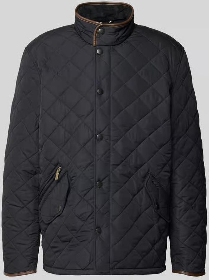 Barbour Regular fit gewatteerd jack met klepzakken model 'POWELL'