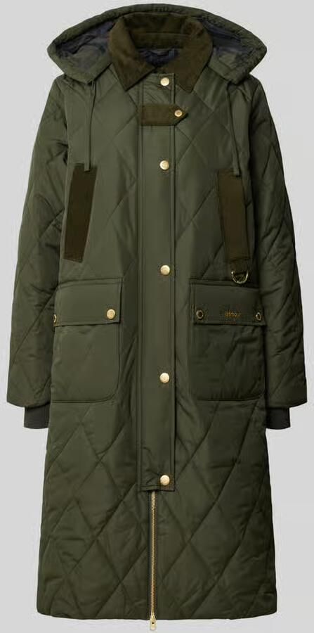 Barbour Gewatteerde mantel met capuchon