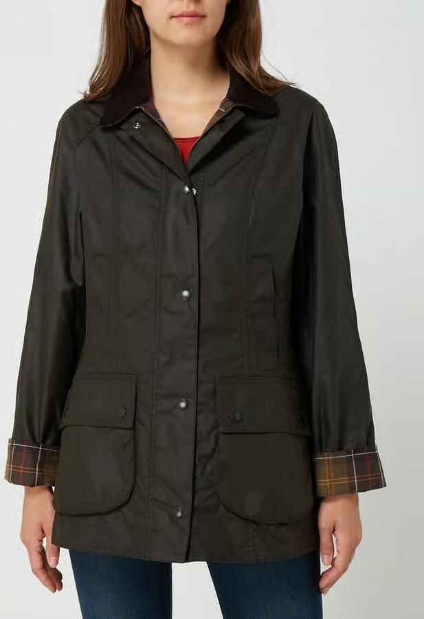 Barbour Shaped fit gewaxt jack van puur katoen model 'CLASSIC BEADNELL'