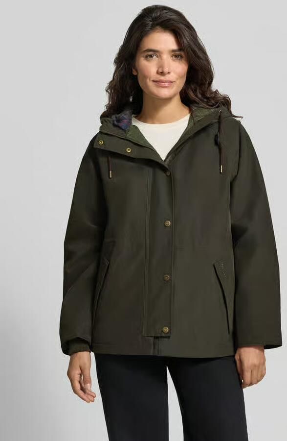 Barbour Loose fit functioneel jack met capuchon model 'HESTER WATERPROOF' - Foto 2