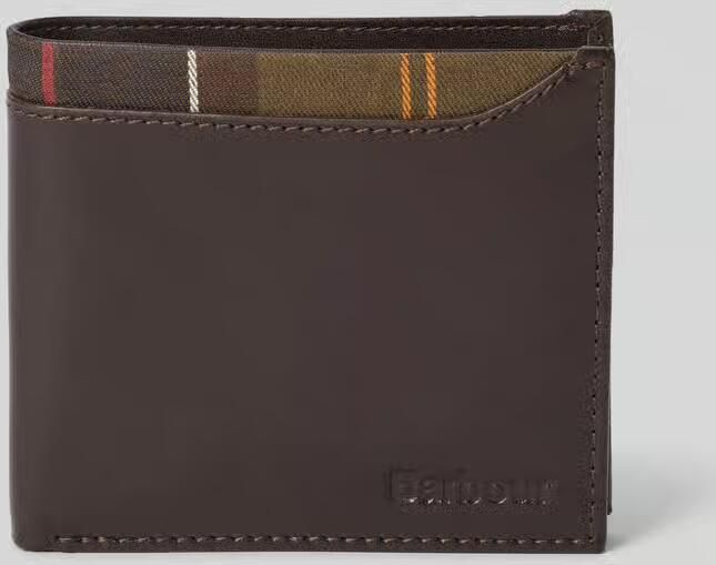 Barbour Portemonnee van echt rundleer model 'BRODICK'