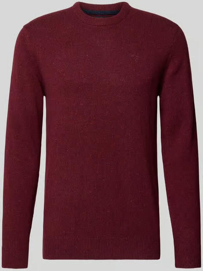 Barbour Pullover van mix van wol en zijde met ronde hals model 'TISBURY'
