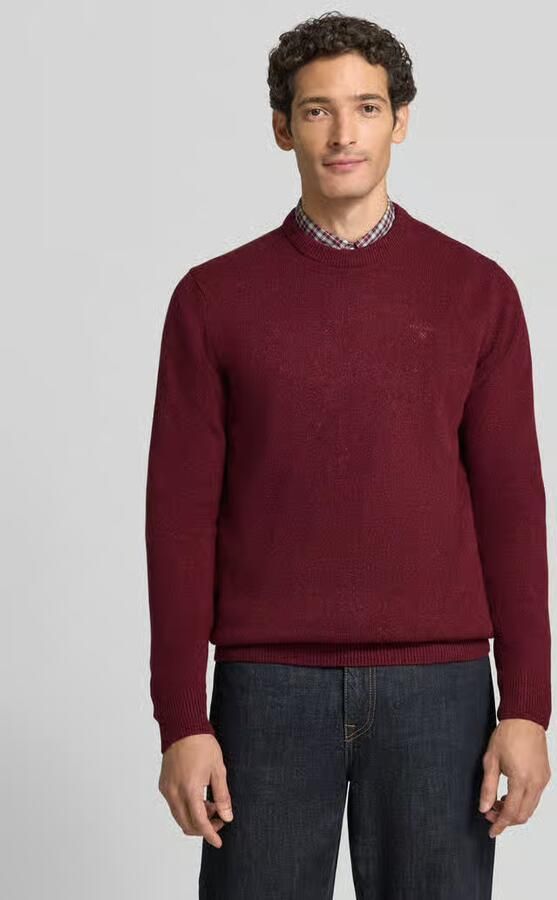 Barbour Pullover van mix van wol en zijde met ronde hals model 'TISBURY' - Foto 3