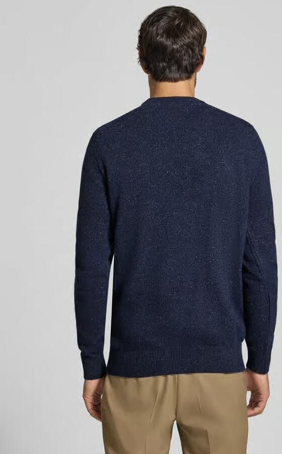 Barbour Blauwe Trui met Klassieke Ronde Hals en Opvallend Design Blue Heren - Foto 6