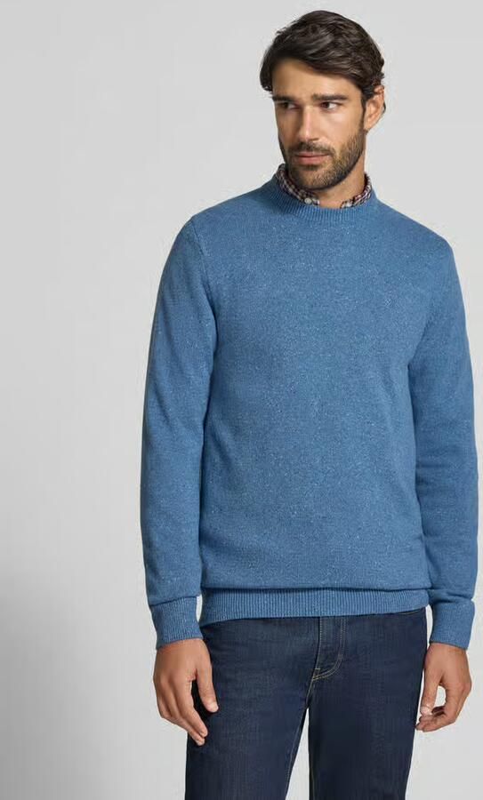 Barbour Pullover van mix van wol en zijde met ronde hals model 'TISBURY' - Foto 4