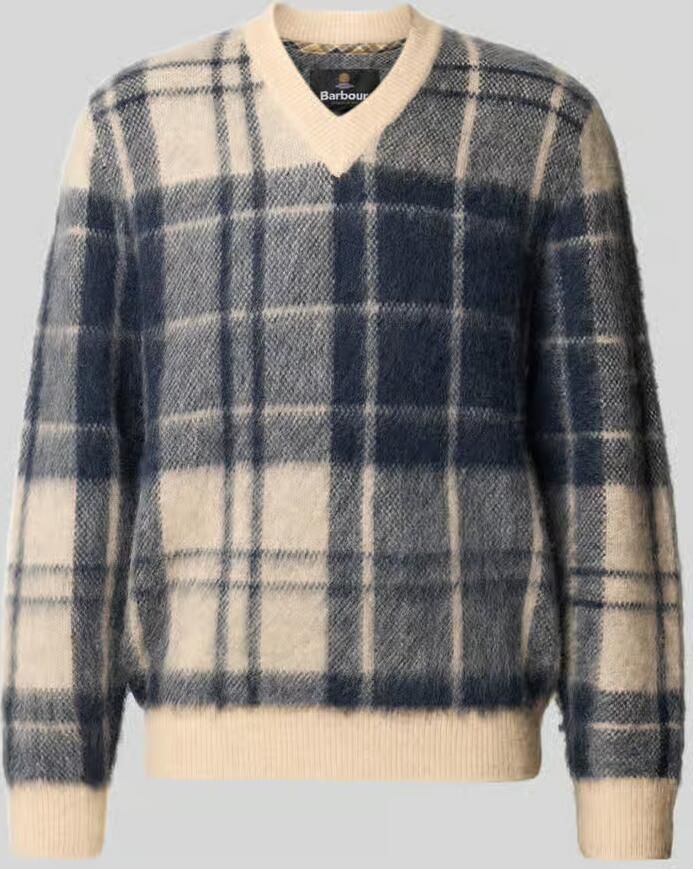 Barbour Pullover van wol met v-hals