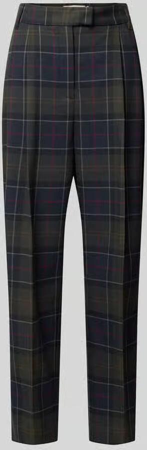 Barbour Regular fit bandplooibroek met persplooien