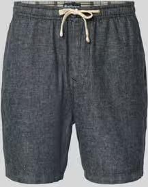 Barbour Regular fit bermuda s van mix van katoen en linnen Model 'STILLWATER'