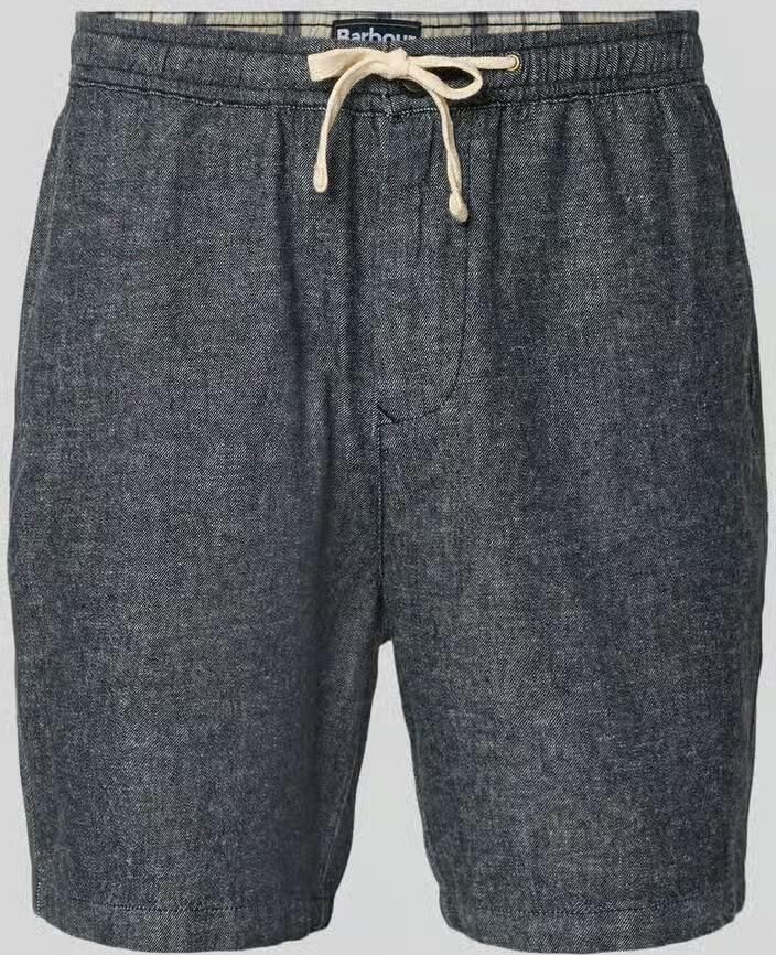 Barbour Regular fit bermuda s van mix van katoen en linnen Model 'STILLWATER' - Foto 2