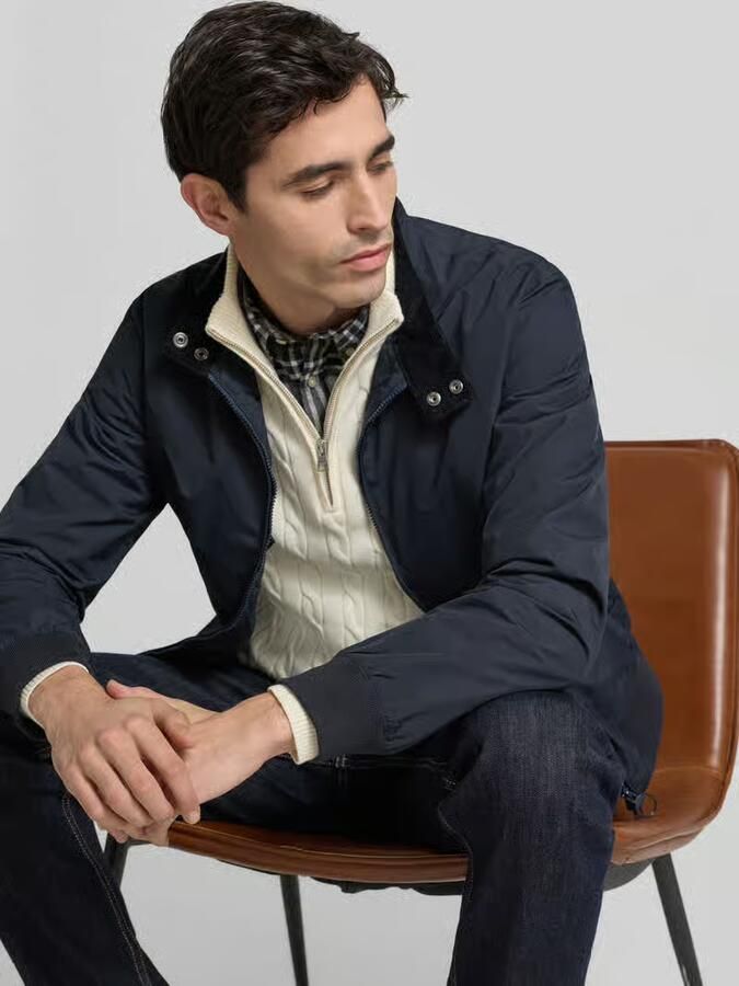 Barbour Regular fit blouson met opstaande kraag model 'Royston'