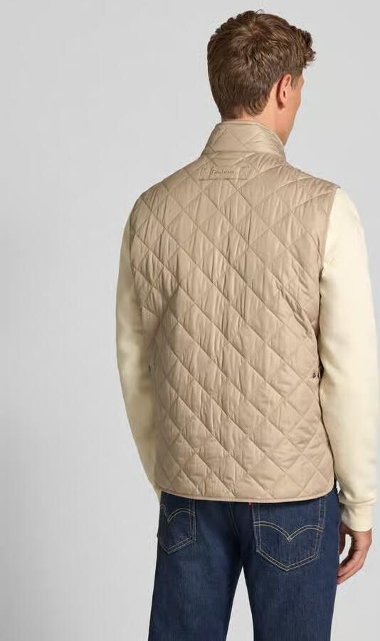 Barbour Regular fit bodywarmer met drukknopen model 'LOWERDALE GILET'