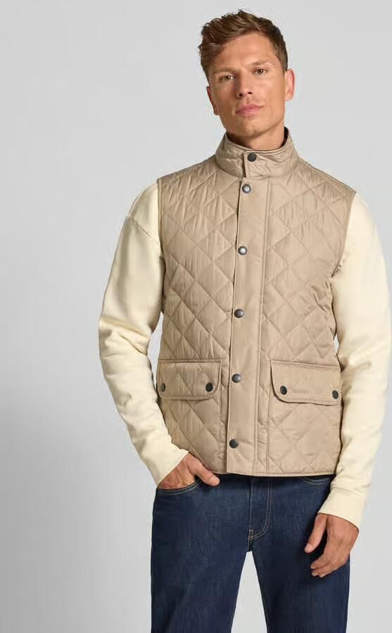 Barbour Regular fit bodywarmer met drukknopen model 'LOWERDALE GILET' - Foto 2