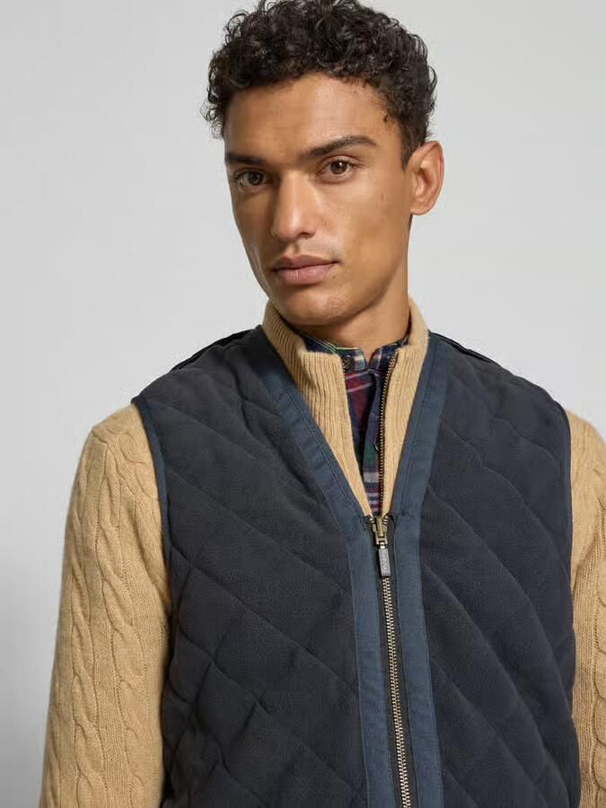 Barbour Veelzijdig Gewatteerd Vest Zip-In Liner Marineblauw Blauw Heren