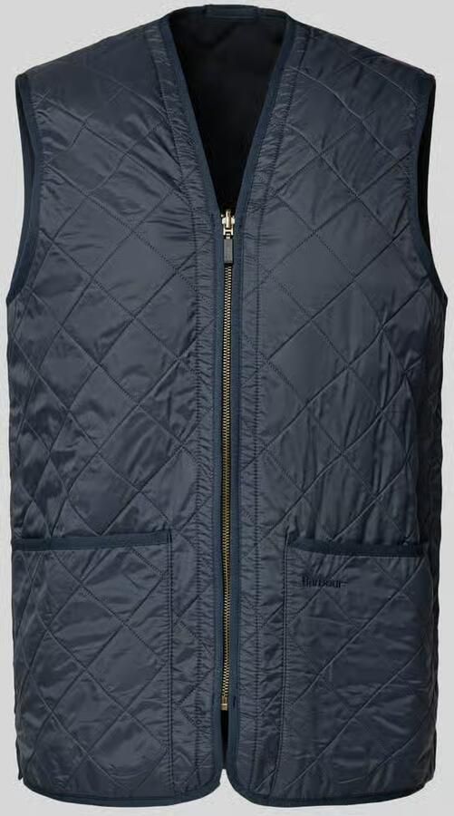 Barbour Veelzijdig Gewatteerd Vest Zip-In Liner Marineblauw Blauw Heren - Foto 7