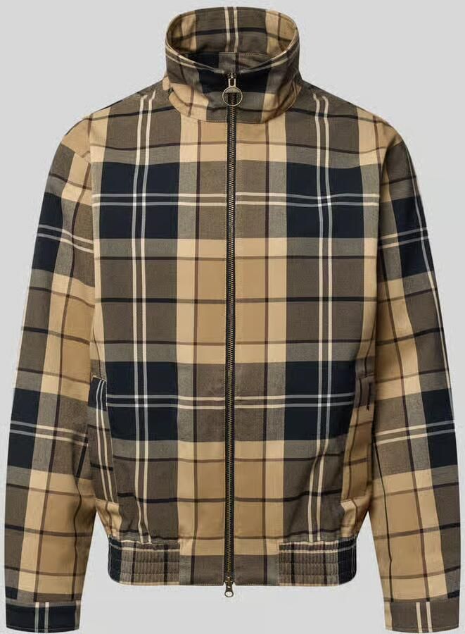 Barbour Regular fit bomberjack van viscosemix model 'Tartan Showerproo'