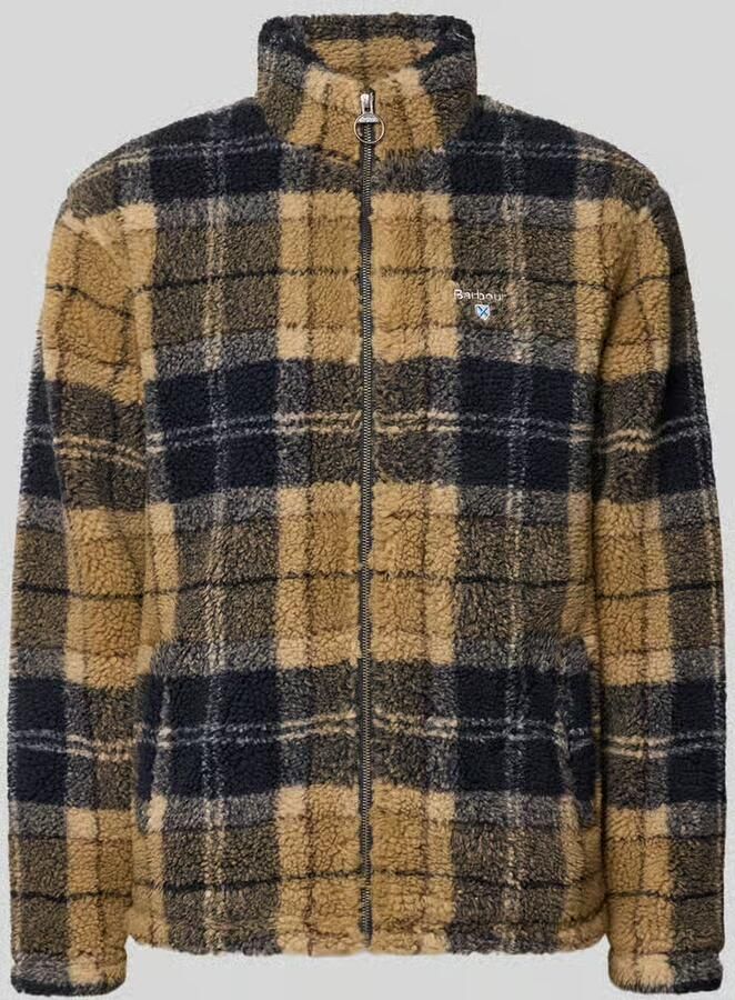 Barbour Regular fit fleecejack met all-over motief