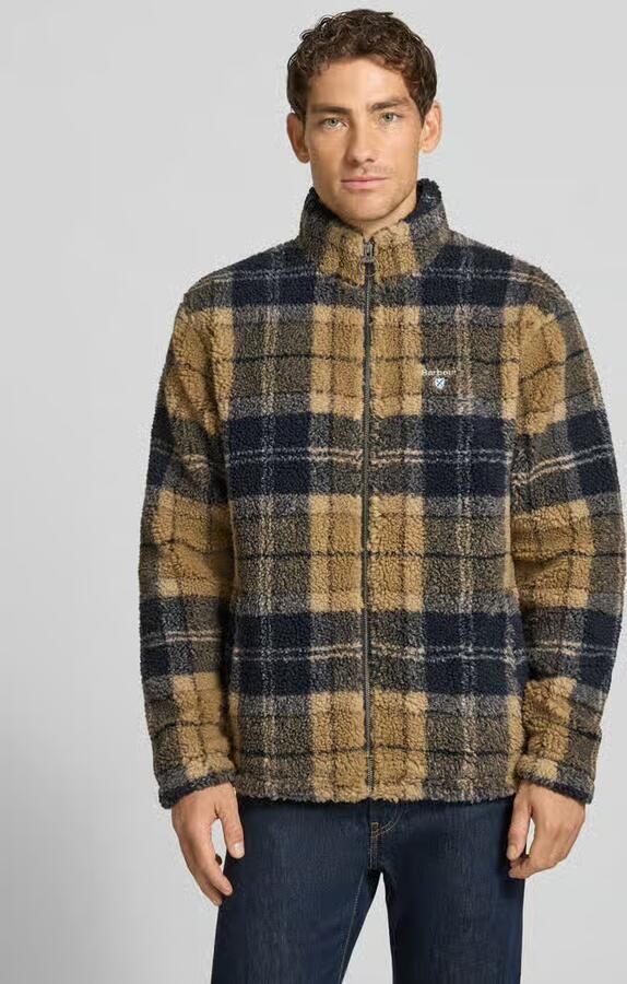 Barbour Regular fit fleecejack met all-over motief - Foto 3