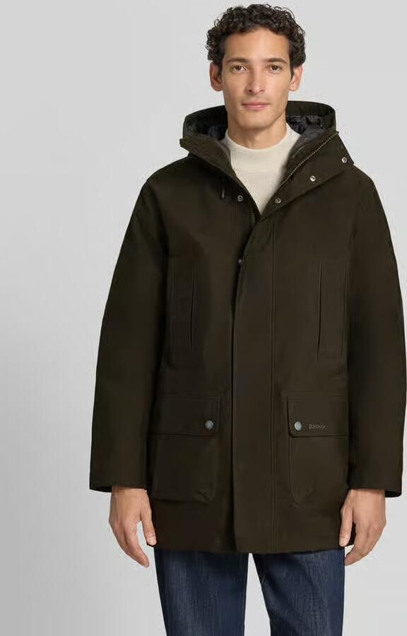 Barbour Regular fit functioneel jack met capuchon - Foto 2