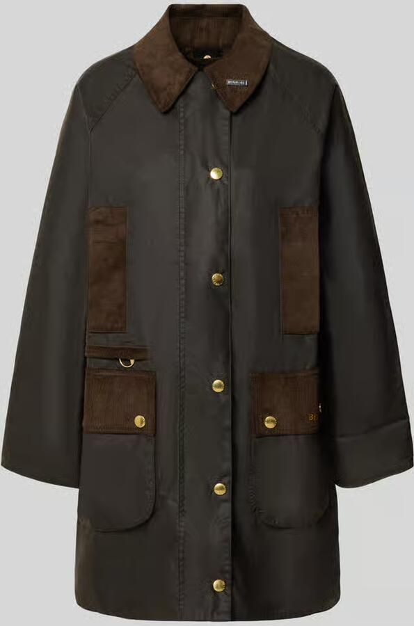 Barbour Regular fit functioneel jack van puur gewaxte katoen