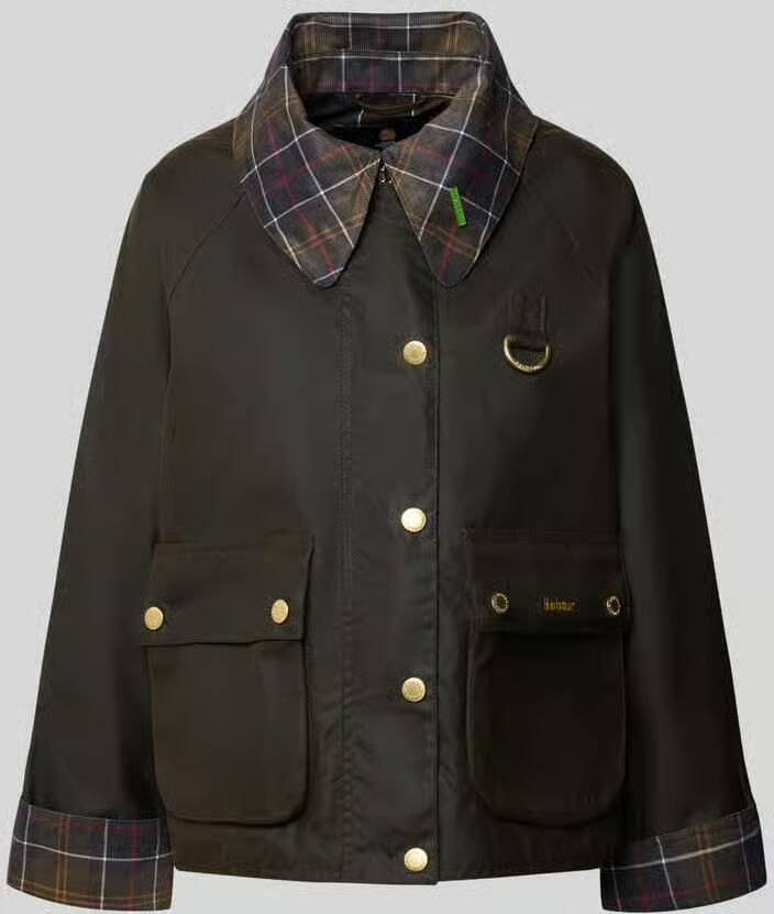Barbour Regular fit functioneel jack van puur gewaxte katoen