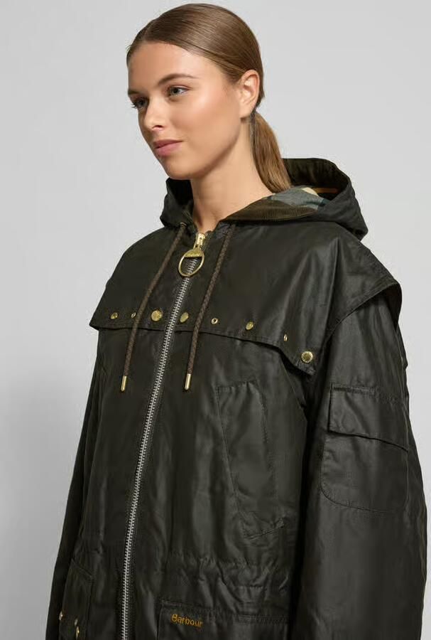 Barbour Regular fit functioneel jack van puur katoen (gewaxt) - Foto 2