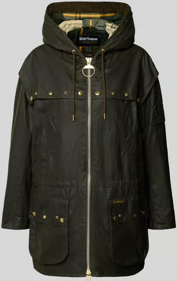 Barbour Regular fit functioneel jack van puur katoen (gewaxt)