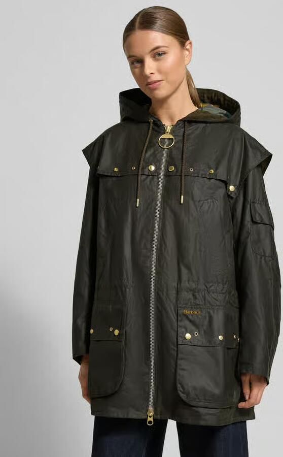 Barbour Regular fit Functioneel jack van puur katoen (gewaxt) - Foto 4