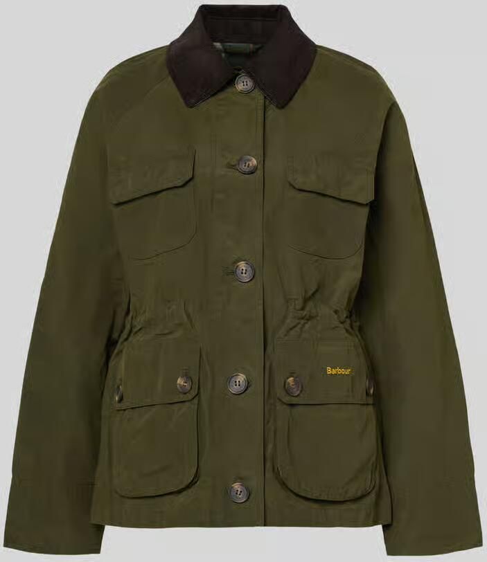 Barbour Regular fit functioneel jack van puur katoen model 'CROTON'