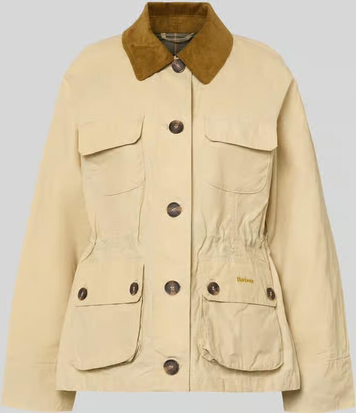 Barbour Regular fit functioneel jack van puur katoen model 'CROTON'