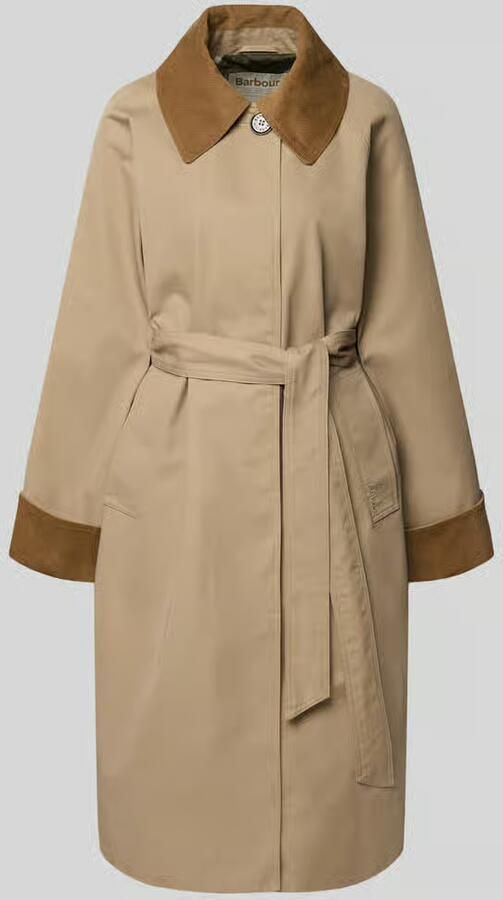 Barbour Regular fit functionele lange jas van katoenmix model 'REAGAN'