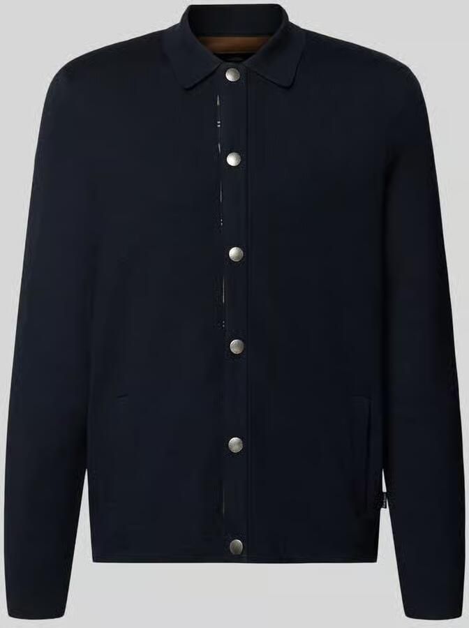 Barbour Regular fit gebreid jack van katoenmix met wol model 'Florcombe'