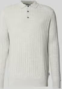 Barbour Regular fit gebreide pullover van mix van katoen en wol model 'SMEATON'