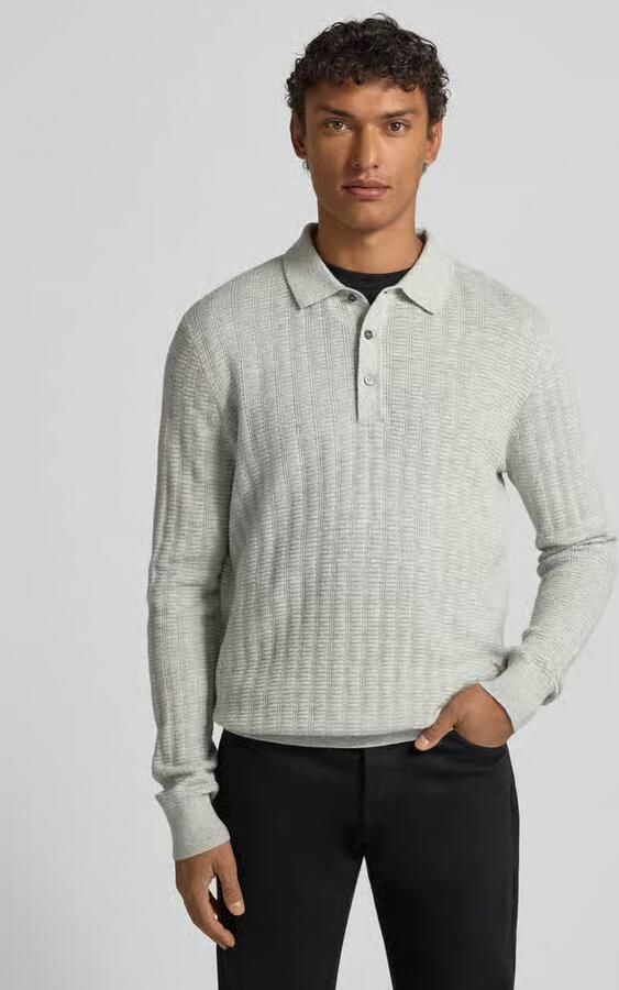 Barbour Regular fit gebreide pullover van mix van katoen en wol model 'SMEATON' - Foto 2