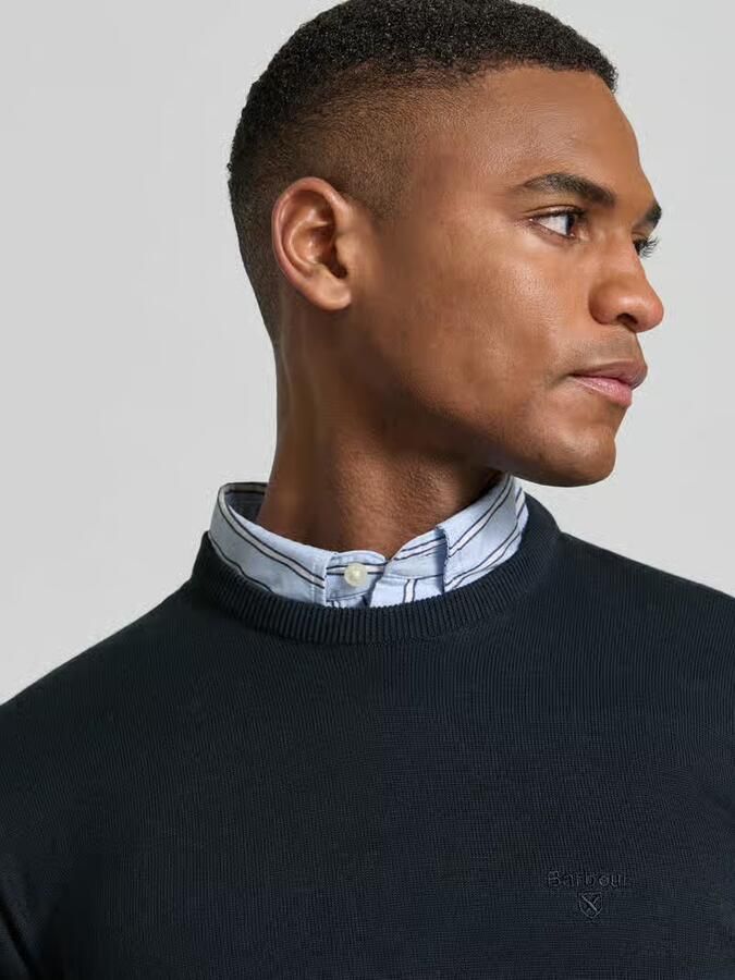 Barbour Regular fit gebreide pullover van puur katoen model 'PIMA' - Foto 2