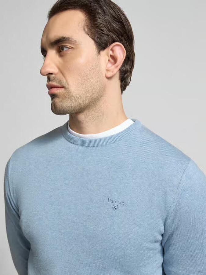 Barbour Regular fit gebreide pullover van puur katoen model 'PIMA' - Foto 2