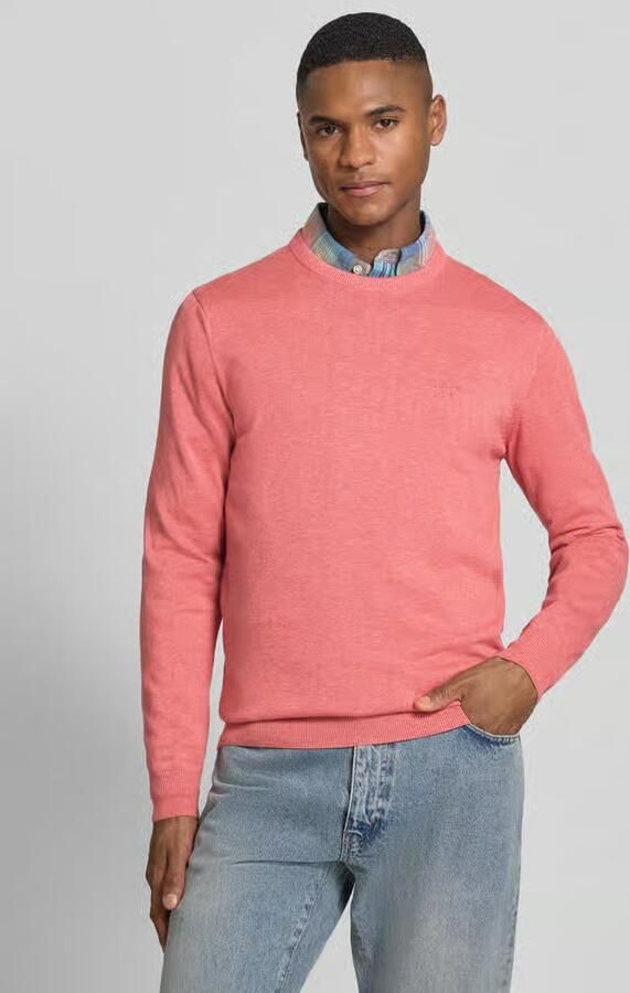 Barbour Regular fit gebreide pullover van puur katoen model 'PIMA' - Foto 4