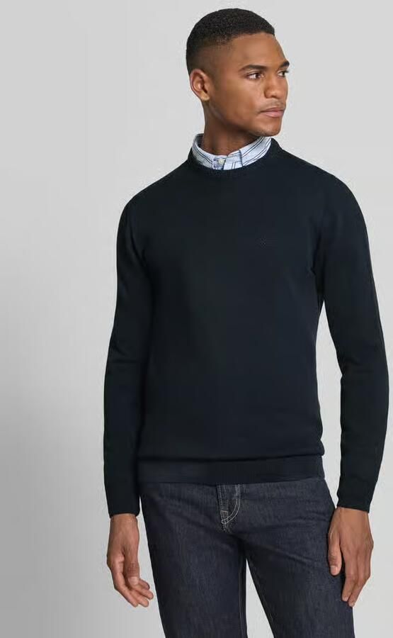 Barbour Regular fit gebreide pullover van puur katoen model 'PIMA' - Foto 3