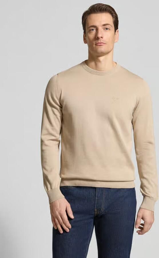 Barbour Regular fit gebreide pullover van puur katoen model 'PIMA' - Foto 4