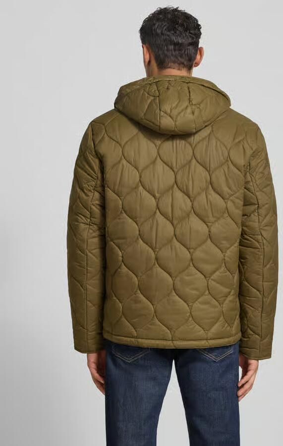 Barbour Regular fit gewatteerd jack met capuchon en tunnelkoord