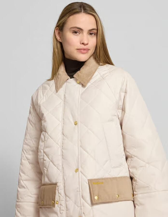 Barbour Regular fit gewatteerd jack met corduroy details model 'ALDBURGH' - Foto 2