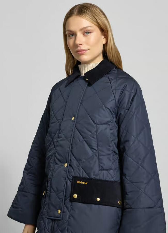 Barbour Regular fit gewatteerd jack met corduroy details model 'ALDBURGH' - Foto 2